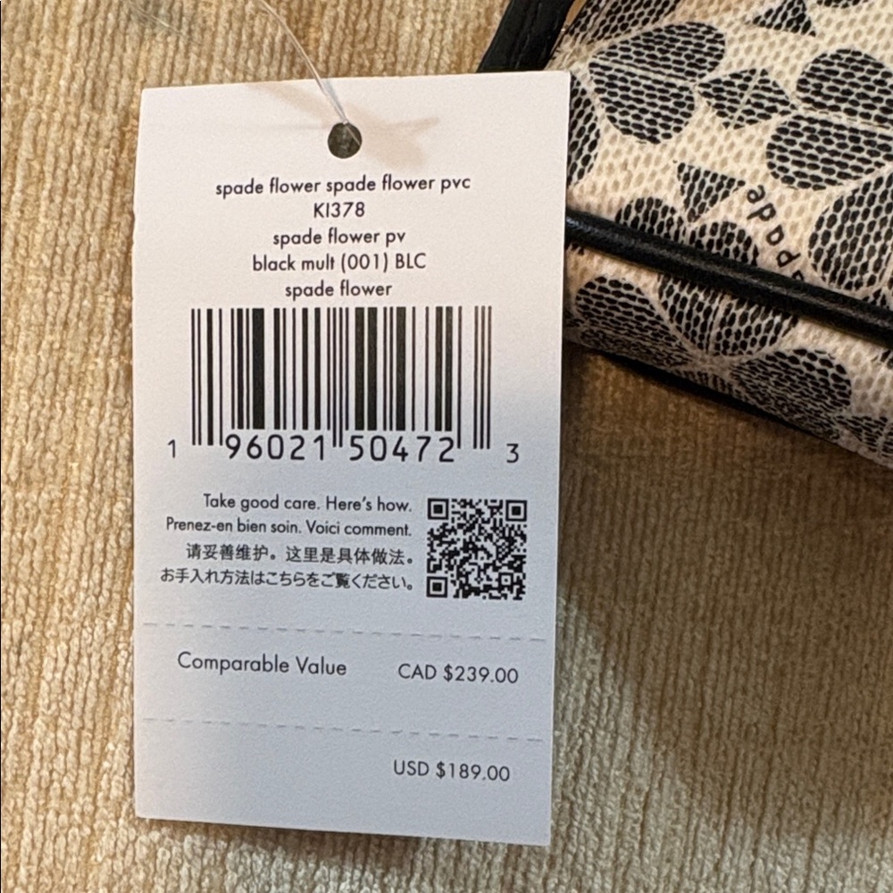 Kate Spade Black and Cream Clover Shoulder Bag - Picture 4 of 12